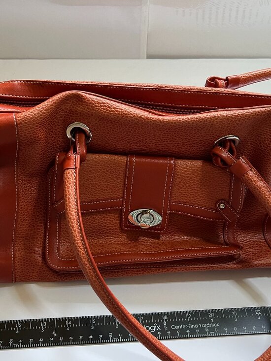 Franklin Covey Handbags - Burnt Orange Franklin Covey Planner/Laptop bag